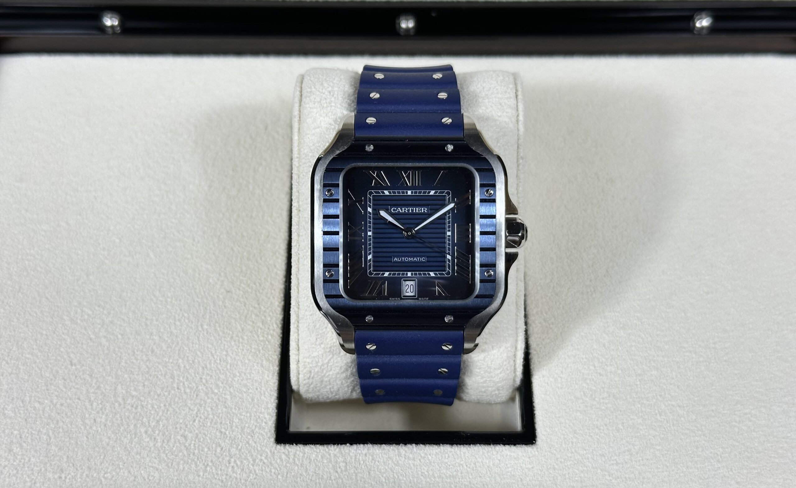 Cartier Santos Blue Large - Crafted Time